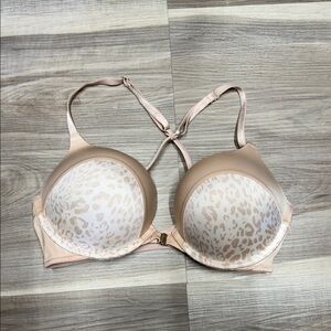Victoria's Secret Animal Print Bra - Beige and Cream